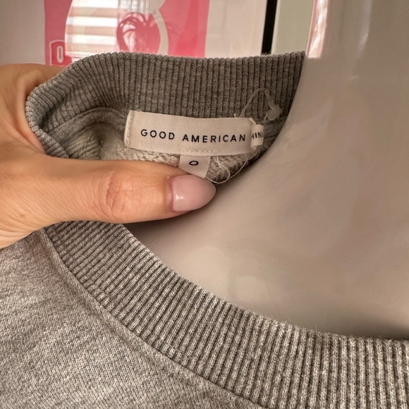 Good American Heather Gray Sweatshirt - Picture 4 of 9